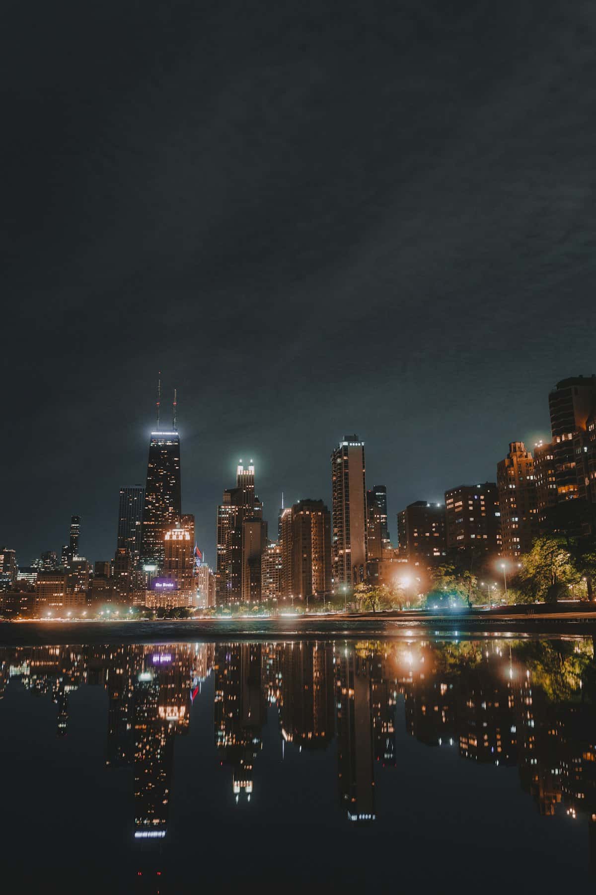 Chicago at night